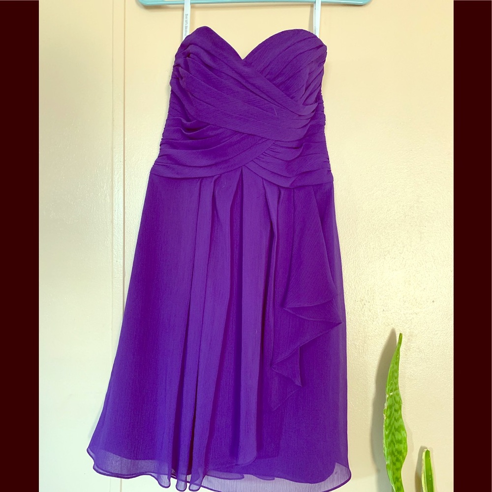 Brand New David’s Bridal Short Strapless Dress